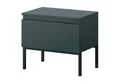 Produktbild: Selsey Nachttisch BEMMI, mit Klapptür und schwarzem Metallgestell