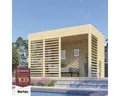 Produktbild: Pavillon Bertilo Unico 2 inkl. Fußboden 337 x 234 cm natur