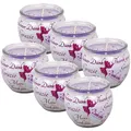 Produktbild: HS Candle Duftkerzen Sprüche 6er Pack im Glas, lange Brenndauer und angenehmer Duft (Danke Schön)