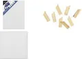 Produktbild: kangaro Keilrahmen, (B)300 x (T)16 x (H)400 mm, weiß Tuch aus 100% Baumwolle, Stärke: 380 g/qm, 3-lagig gesso - 4 Stück (K-810051)