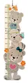 Produktbild: Hess Holzspielzeug 14632 - Messlatte aus Holz für Kinder, Serie Bär Nature, handgefertigt, klappbar, geeignet für eine Körpergröße von ca. 80 bis 150 cm