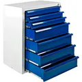 Produktbild: ADB MAMMUT Schubladenschrank lichtgrau, lichtblau 7 Schubladen 70,0 x 43,5 x 90,0 cm