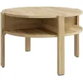 Produktbild: Carryhome Couchtisch, Eiche, Holzwerkstoff, rund, eckig, 74.4x45.5x74.4 cm, offenes Fach, Wohnzimmer, Wohnzimmertische, Couchtische