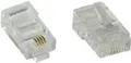 Produktbild: InLine - Netzwerkanschluss - RJ-45 (M) - durchsichtig (Packung mit 100) (73098L)