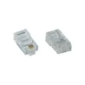 Produktbild: InLine® Modularstecker 8P4C RJ45 zum Crimpen auf Flachkabel (ISDN) 100er Pack