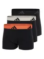 Produktbild: adidas Underwear adidas Unterwäsche Boxershorts Trunk Active Flex Cotton schwarz/orange/grau Herren - 3 Stück