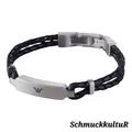 Produktbild: Emporio Armani Armband EGS2719040 Herren Schwarz Leder