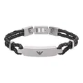 Produktbild: Emporio Armani Armband Leder Edelstahl zweifarbig