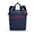Produktbild: reisenthel allrounder R mixed red dots – Rucksack und Tragetasche in einem – Mit Stecklasche für Reisetrolleys