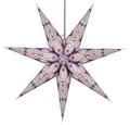 Produktbild: GURU SHOP Faltbarer Advents Leucht Papierstern, Weihnachtsstern 60 cm - Menora 7 Violett/natur