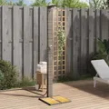 Produktbild: Gartendusche Poly Rattan und Akazienholz Pooldusche Außendusche Campingdusche