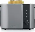 Produktbild: SEVERIN Toaster AT 9573 | 2-Scheiben | 800 Watt | Brotscheibenzentrierung | Brötchenaufsatz | Stone Grey