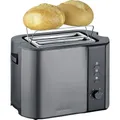 Produktbild: Severin 9573 Toaster Kontrollleuchte, mit eingebautem Brötchenaufsatz Anthrazit,