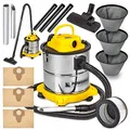 Produktbild: Powermat 2in1 Elektrischer Aschesauger Kamin-Abscheider Staubsauger Asche + Handschuhe
