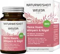 Produktbild: WELEDA Naturweisheit Meine Haare, Wimpern & Nägel - Bio Nahrungsergänzung mit Biotin, Selen, Silicium & Granatapfel für schönes Haar & gesunde Fingernägel (46 Kapseln, laktosefrei, glutenfrei, vegan)