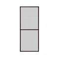 Produktbild: APANA Fliegengitter Fenster 130x240 cm braun - Alurahmen & robustes Fiberglasgewebe – Insektenschutz ohne Bohren mit Bürstendichtung – montagefertig – Fliegennetz