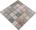 Produktbild: Mosani Mosaikfliesen Quarzit Naturstein Mosaik Fliese beige grau Wand Boden Dusche Küche