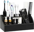 Produktbild: Zahnbürstenhalter, Organizer, 5 Fächer, Elektro Zahnbürsten, Make-up, Schwarz