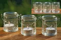 Produktbild: Windlichter, Teelichthalter Country 3er-Set aus Glas zum Aufhängen, Ø ca. 6 cm