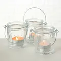 Produktbild: Windlicht 3er Set,Glaswindlichter,Vase,Kerzenständer,Teelichthalter,Vintage