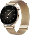 Produktbild: Huawei Watch GT 3 42 mm gold am Milanaise Armband gold