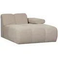 Produktbild: Modulsofa Mojo Bouclé, modern mit Chaiselongue rechts, beige, verstellbare Armlehne, komfortabel
