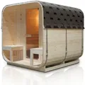 Produktbild: Artsauna Fasssauna, Natur, Holz, 186x194x220 cm, Freizeit, Wellness, Sauna