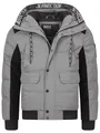 Produktbild: Indicode Herren INJakobe Winterjacke mit Kapuze | Herrenjacke warme Freizeitjacke Männer Pewter, 3XL