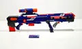 Produktbild: Nerf N-Strike Elite Longshot CS-6 in Blau mit Magazinen und Darts guter Zustand