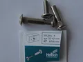 Produktbild: Hettich Verbindungsschrauben ø 8/M6 mm, Spannmaß 32-42 mm, Stahl vernickelt, 4 Stück, 90810066