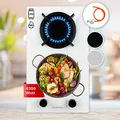 Produktbild: Klarstein Gasherd, Gaskochfeld 2 Flammig, Einbau-Gaskocher für Zuhause & Wohnmobil, Campingkocher mit Glasplatte, Gasherd für Propan- und Erdgas, Edelstahl Gas-Herdplatte Wok Brenner 4200 Watt