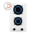 Produktbild: Gaskochfeld 30 cm 2 flammig Brenner 4200 W Glaskeramik Gas Cooker Hob weiß