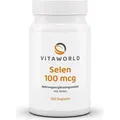 Produktbild: Vitaworld Selen 100 mcg | 100 Kapseln | essenzielles Spurenelement | vegan