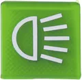 Produktbild: Hella® Symboleinsatz Licht, grün, für Wippschalter, 9XT 713 630-301 000000000010067066