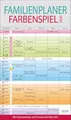 Produktbild: Familienplaner Farbenspiel 2026: Familienkalender, 5 breite Spalten, guter Überblick durch farbliche Wochen. Mit Ferienterminen, Vorschau bis März 2027 und nützlichen Zusatzinformationen.