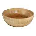 Produktbild: Pandoo Bambus Schüsseln Set | Obstschale, Salatschüssel, Geschirr | Obstkorb, Holzschale, Bowl Deko Schalen | (Ø 25 cm)
