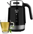 Produktbild: Cecotec Wasserkocher De Water de 1,7L Electric ThermoSense 600 Touch Black. 2200W, BPA frei, Edelstahl und Kunststoff de Höchste Qualität, Light led und Light de Betrieb, Basis de 360º.