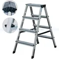 Produktbild: Doppelleiter Krause Dopplo 2x4 Stufen Leiter, Haushaltsleiter