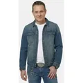 Produktbild: JP1880 Funktionsjacke Jeansjacke Brusttaschen Knopfleiste blau 7XL