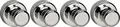 Produktbild: Maul Neodym Magnet (Ø x H) 15mm x 20mm Kegel Silber 4 St. 6168796