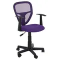Produktbild: CARO-Möbel Kinderdrehstuhl Studio - Ergonomischer Schreibtischstuhl mit Armlehnen, Verstellbar, Lila - Ideal für Kinder, Atmungsaktives Mesh, Leichter Aufbau [bis 80kg]