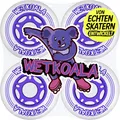 Produktbild: WETKOALA Inliner Rollen 80mm 85A (4 Stück) Starker Grip und lange Haltbarkeit auf jedem Untergrund für Inline Skates, Scooter, Waveboard, Roller und mehr