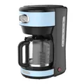 Produktbild: Westinghouse Retro Filterkaffeemaschine – Filterkaffee – Wiederverwendbarer Filter – 1,25 l – 10 Tassen – 1000 W – Blau