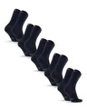 Produktbild: DANISH ENDURANCE Premium Merino Socken mit Knopfsystem, Wollsocken, Atmungsaktiv, Herren & Damen, Unisex (3|5 Paar), Dunkles Marineblau, 39-42