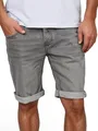 Produktbild: MUSTANG Jeans Shorts Herren Stretch Kurz Regular Fit Chicago Real X Kurze Hosen Sommer Denim Einfarbig Grau w38, Größe:W 38, Farbe:Light Grey Denim (311)