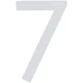 Produktbild: ALPERTEC Hausnummer, 7, Weiß, Kunststoff, 9,7 x 18 x 0,4 cm, nachtleuchtend - weiss