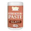 Produktbild: Creative Deco Strukturpaste Glatt 2 kg | Ziegelrote Spachtelmasse für Acrylmalerei | Modellierpaste für Kunstprojekte, Acrylfarbe, DIY, 3D-Effekte, Texturen | Einfach mit Palettenmesser aufzutragen