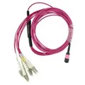 Produktbild: BlueOptics PremierFlex K2Q46A kompatibles MPO-4xLC Multimode OM4 Patchkabel 5 Me
