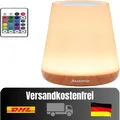 Produktbild: RGB Nachttischlampe 5 Modi USB Aufladbar Fernbedienung