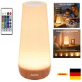 Produktbild: Nachttischlampe RGB USB Aufladbar 5 Modi mit Fernbedienung und Timer